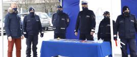Uczestnicy akcji ze strony Policji i Starostwa
