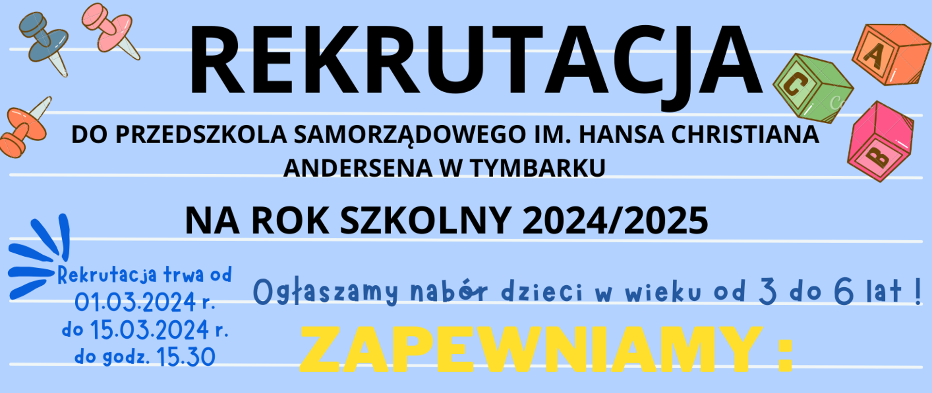 Nabór do przedszkola