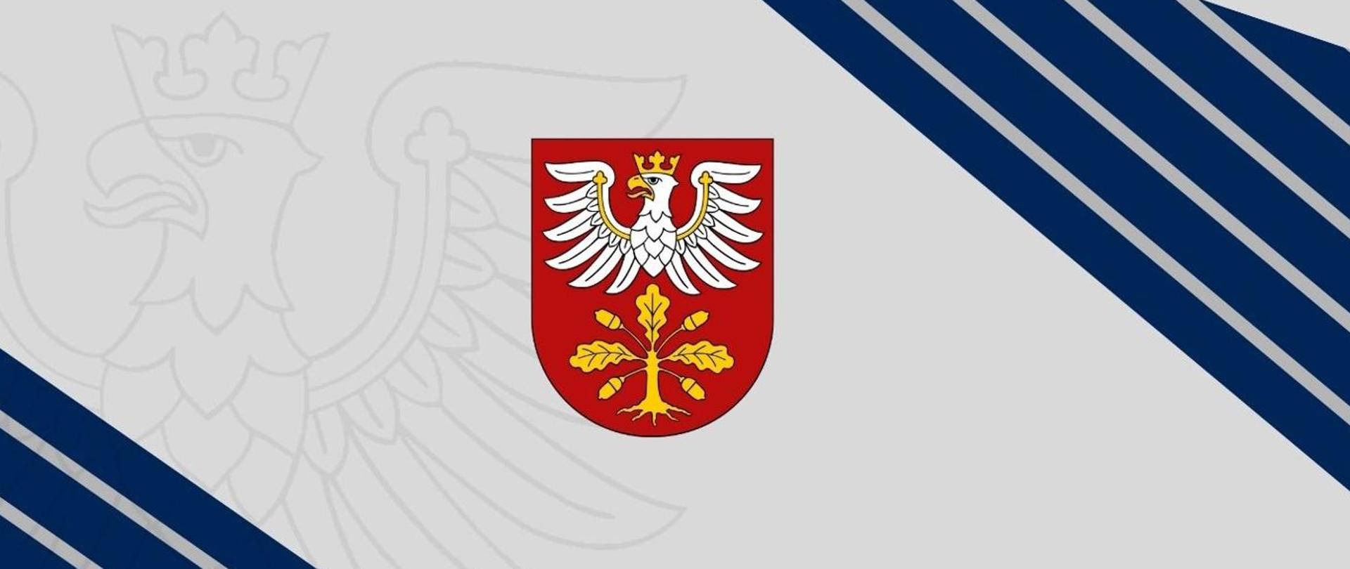 Grafika z herbem Powiatu Dąbrowskiego