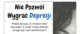 Nie Pozwól Wygrać Depresji - plakat 