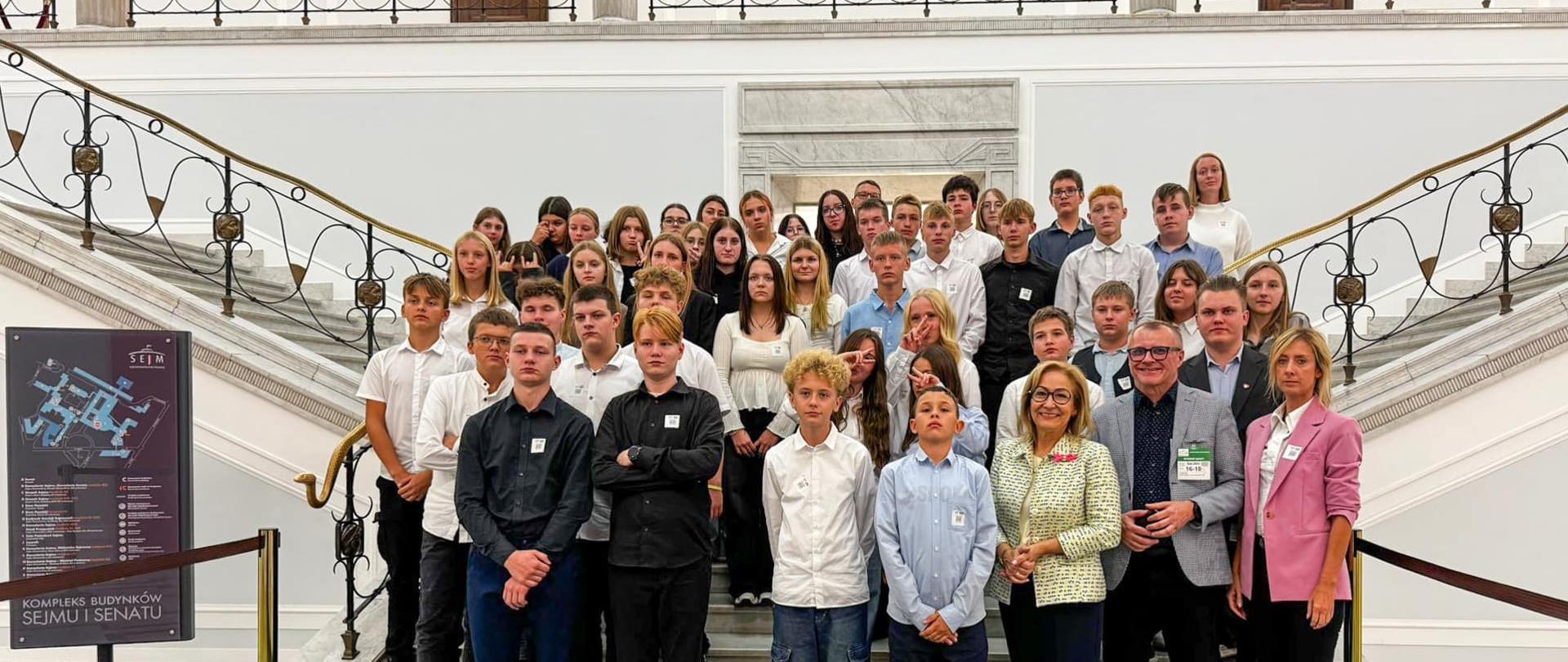 Lekcja wychowania obywatelskiego w Warszawie