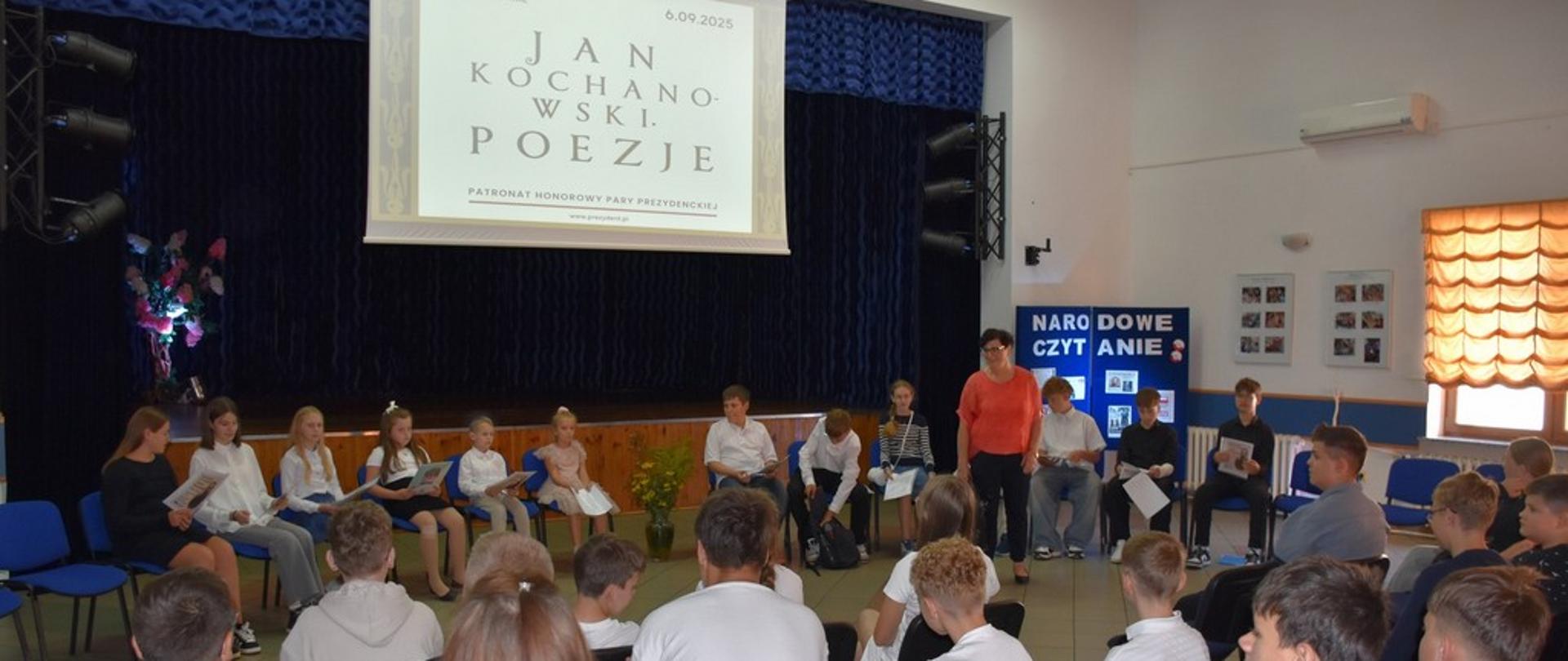 Narodowe Czytanie poezji Jana Kochanowskiego w Centrum Kultury i Biblioteki Gminy Augustów w Żarnowie