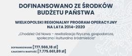 Tablica informacyjna o dofinansowaniu projektu 
