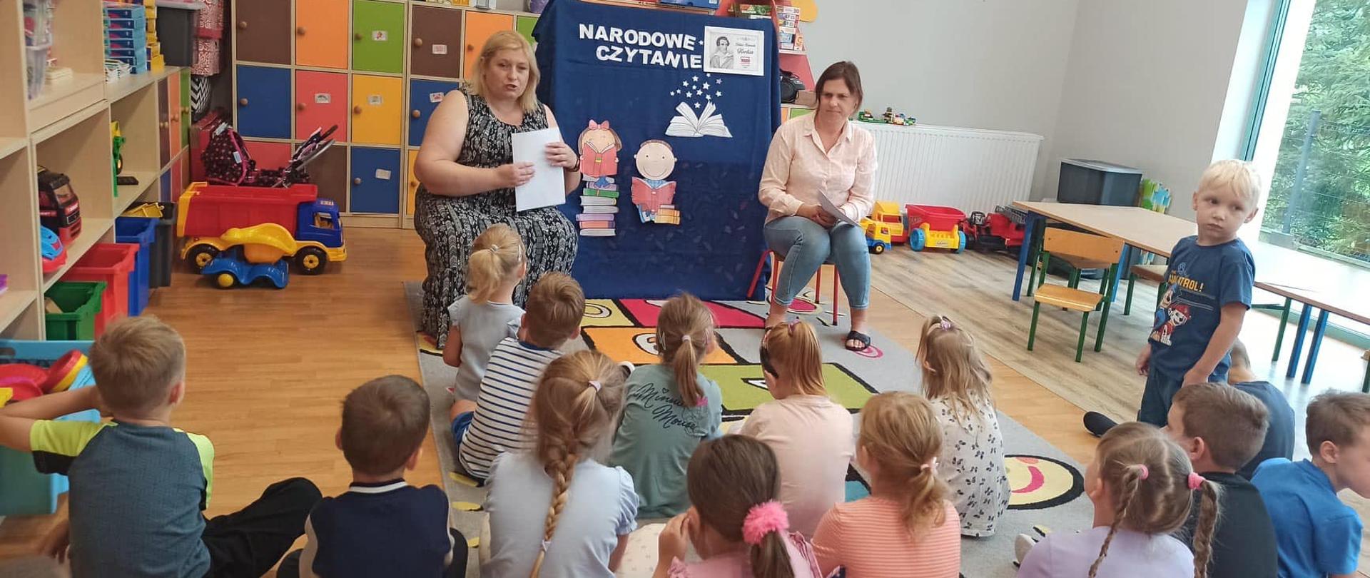 Narodowe Czytanie w oddziale przedszkolnym przy Szkole Podstawowej im. Jana Pawła II w Żarnowie