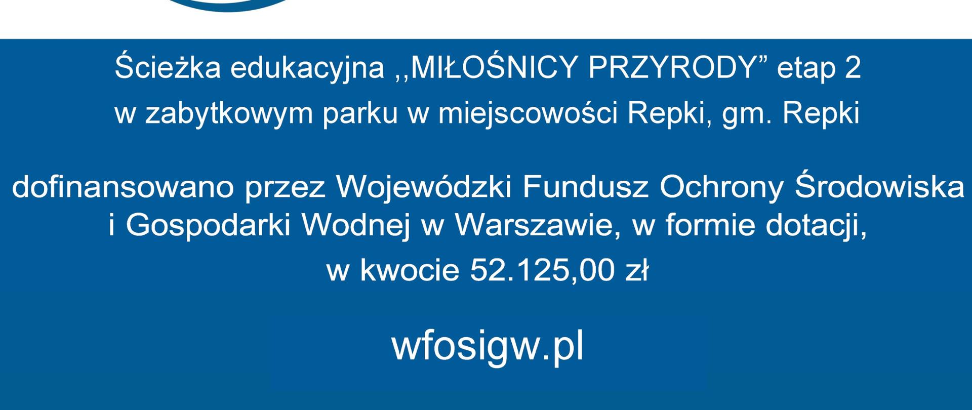 Ścieżka edukacyjna ,,MIŁOŚNICY PRZYRODY” etap 2
