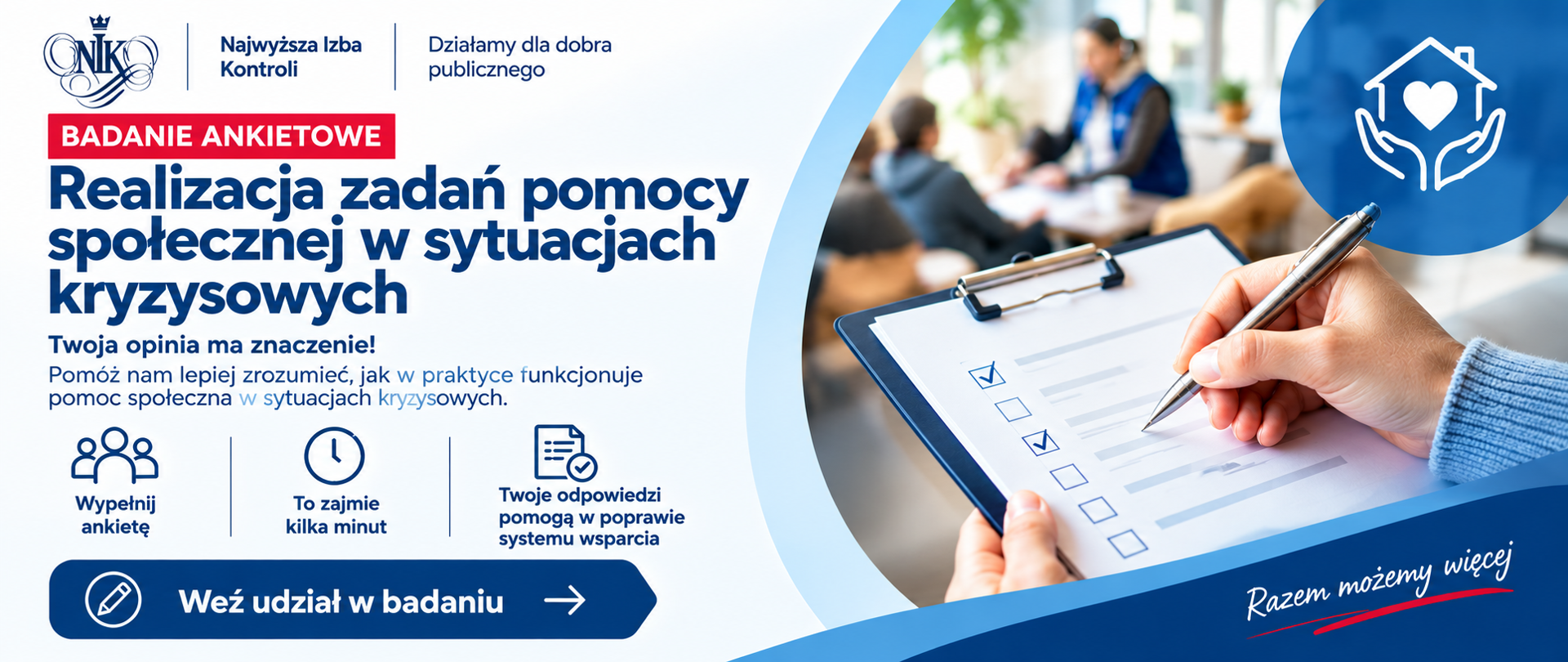 Badanie ankietowe: Realizacja zadań pomocy społecznej w sytuacjach kryzysowych