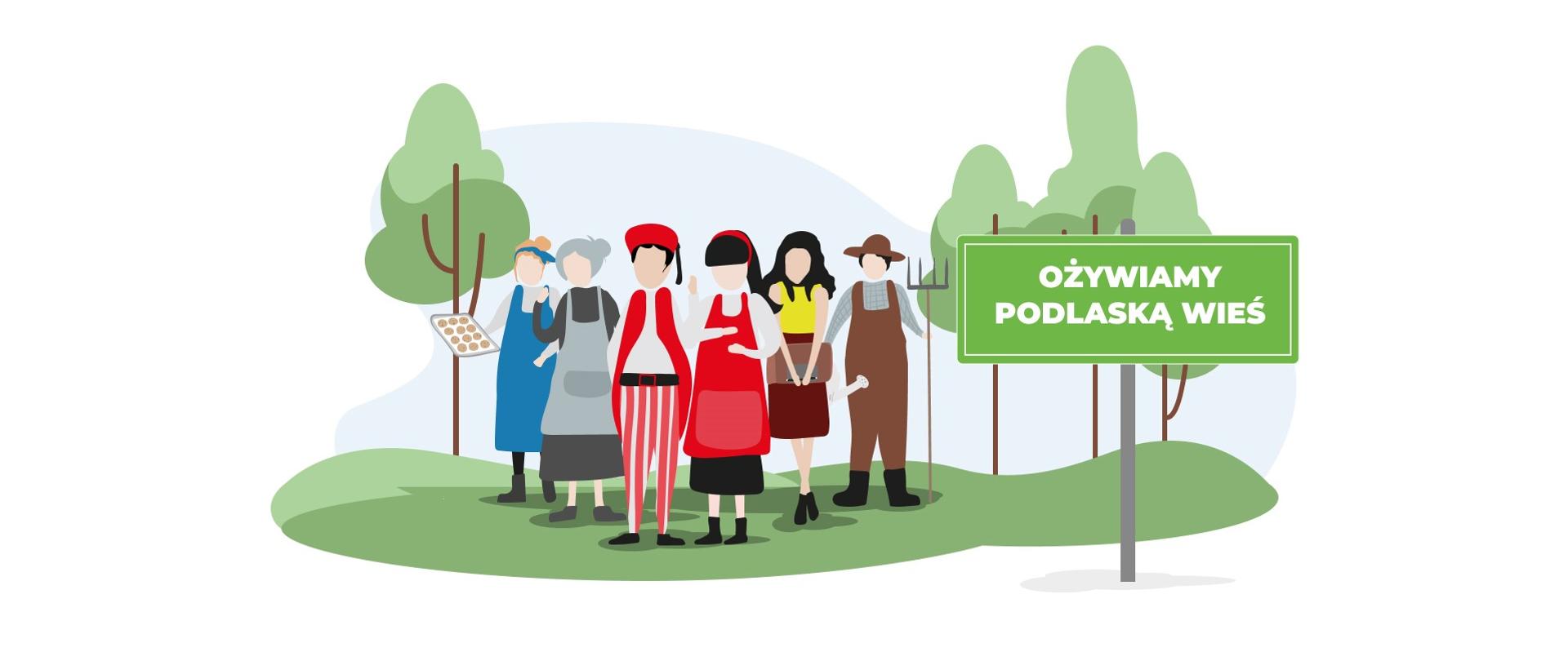 grafika Koło Gospodyń Wiejskich ożywiamy podlaską wieś
