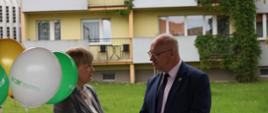 Starosta Hajnowski rozmawia z pracodawcami - przedstawicielem banku