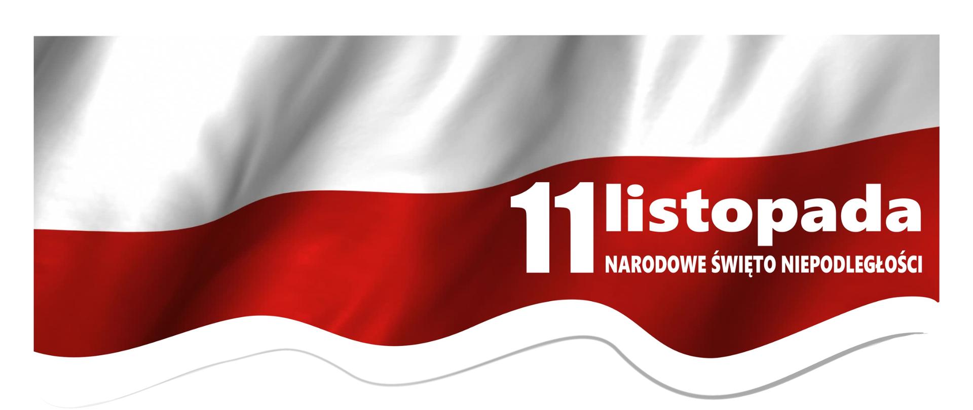 Plakat z zaproszeniem na obchody 105. rocznicy odzyskania przez Polskę niepodległości