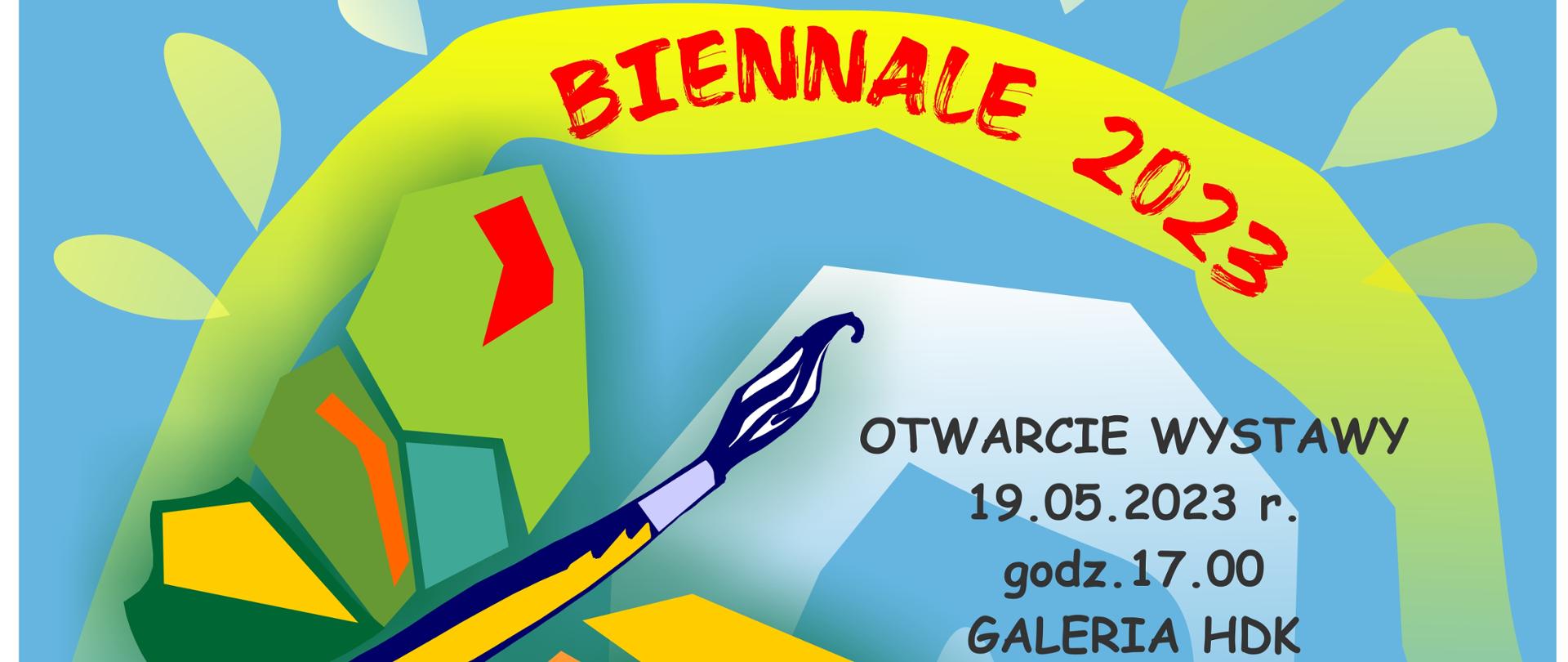 Na niebieskim tle grafika słońca i motyle, nad i pod grafiką informacje organizacyjne. Na plakacie są także loga - HDK oraz miasta Hajnówka