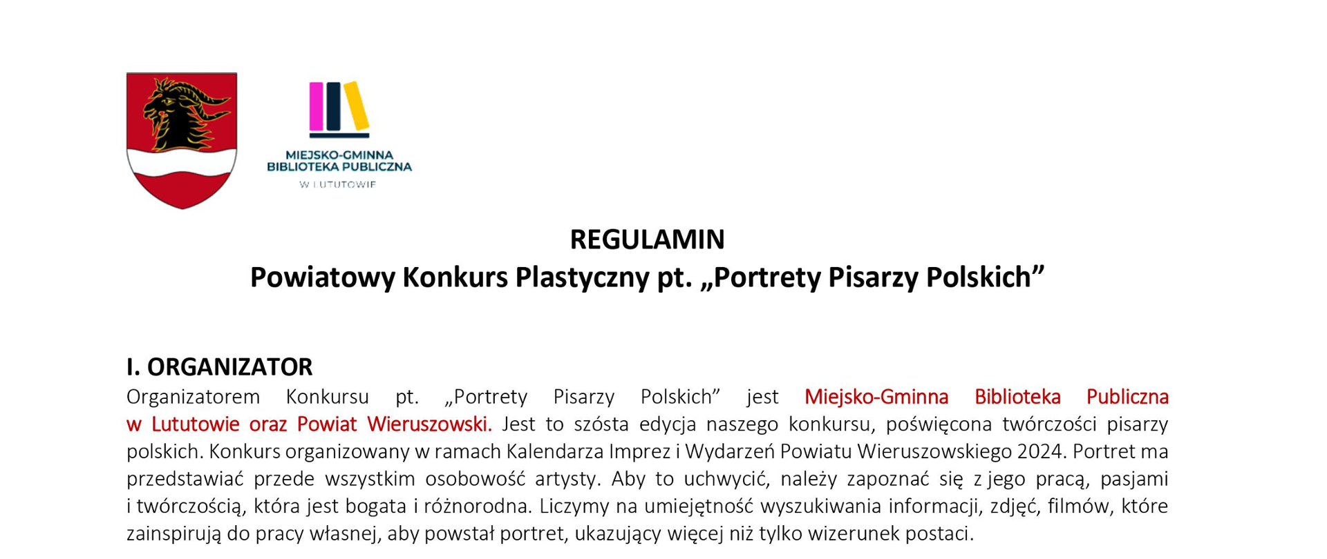 regulamin konkursu