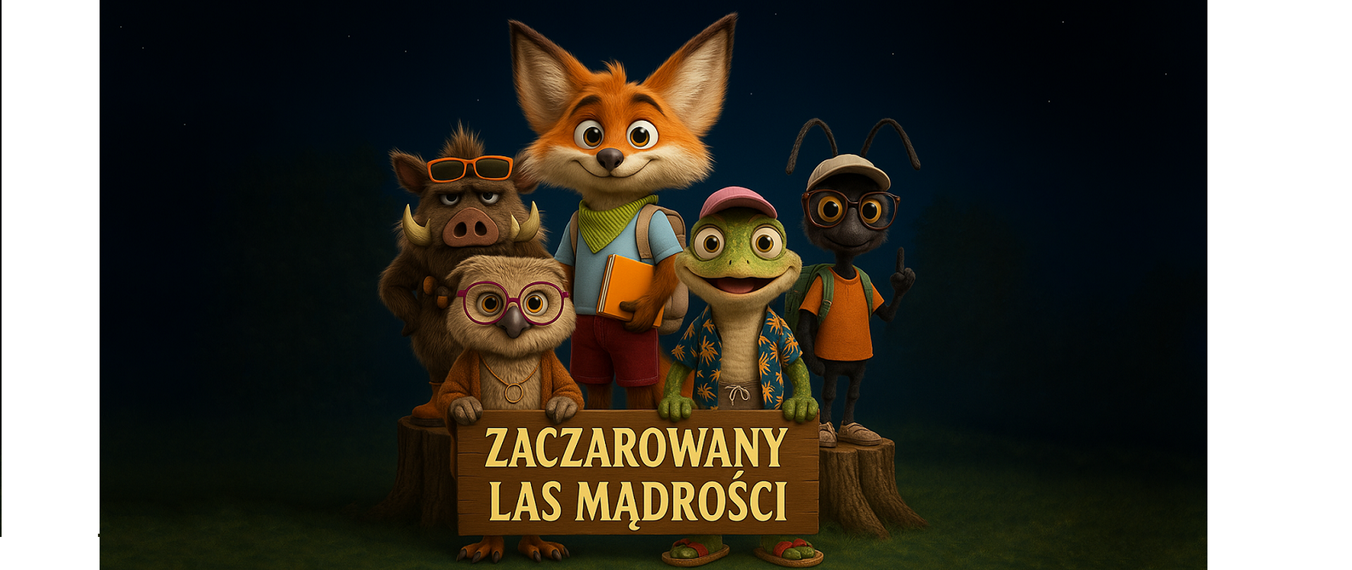 postacie z bajki zaczarowany las mądrości