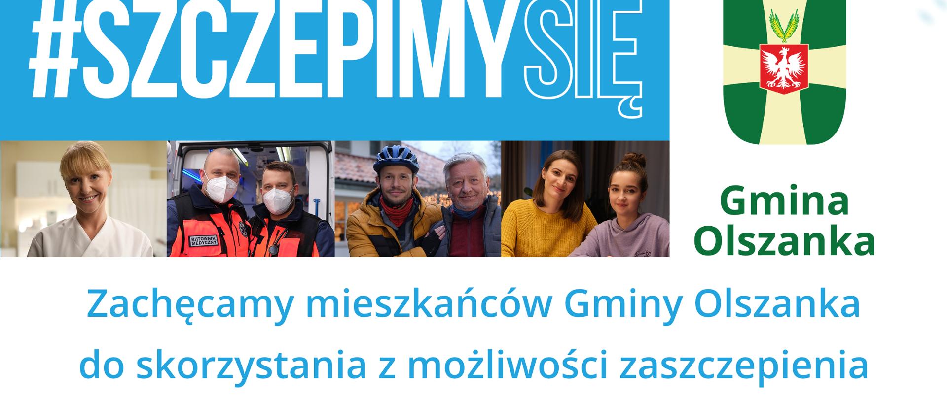 Plakat zapraszający mieszkańców do udziału w szczepieniach podczas Festynu Rodzinnego w Przylesiu