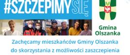 Plakat zapraszający mieszkańców do udziału w szczepieniach podczas Festynu Rodzinnego w Przylesiu