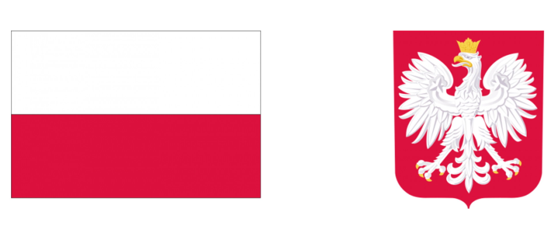 Flaga i godło Państwa Polskiego
