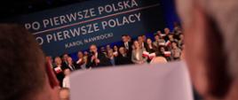 Prezydent przemawia do uczestników spotkania