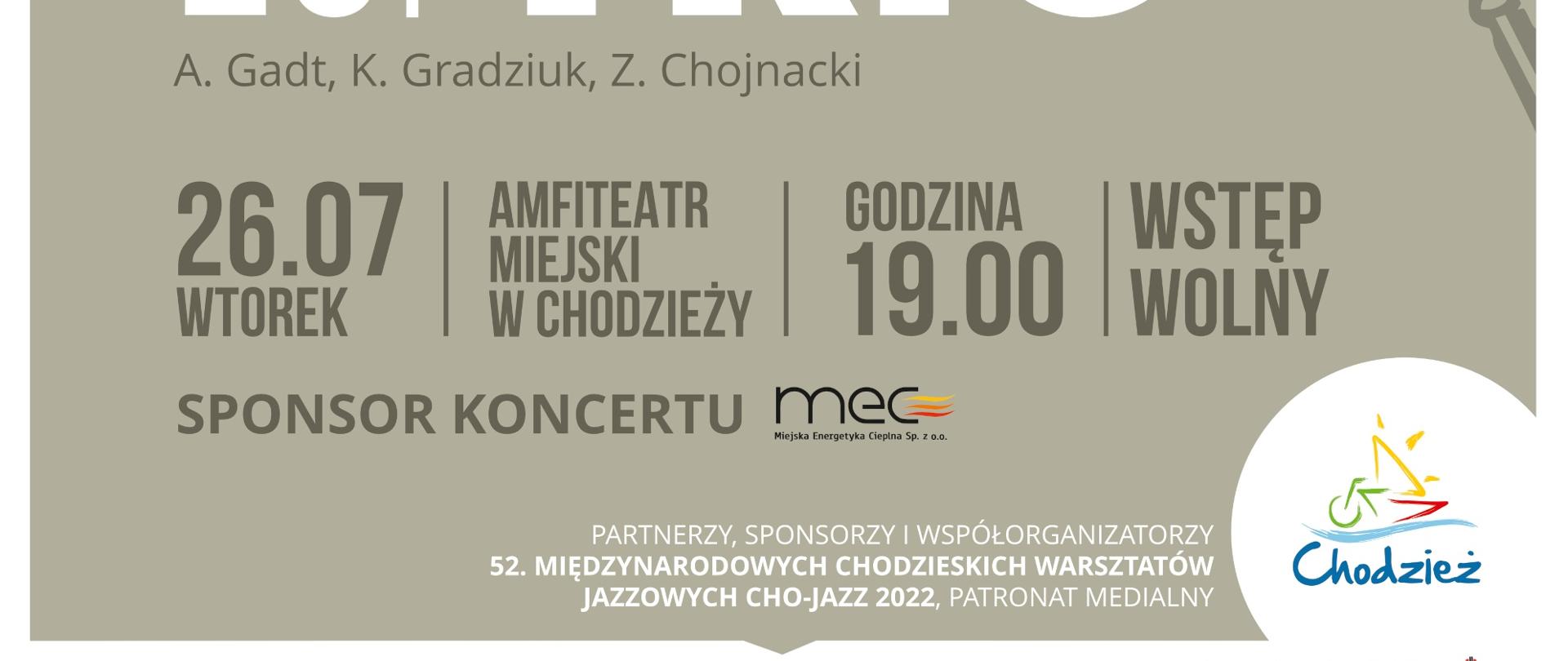Plakat zaproszenie na koncert jazzowy 