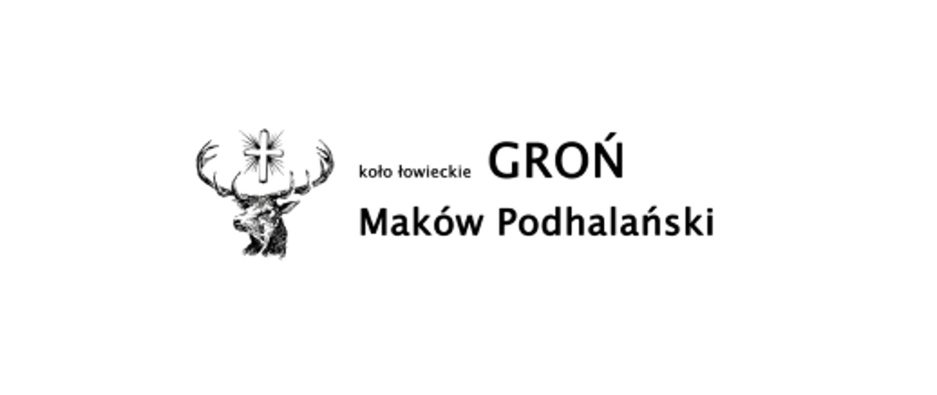 Logo Koła Łowieckiego GROŃ Maków Podhalański