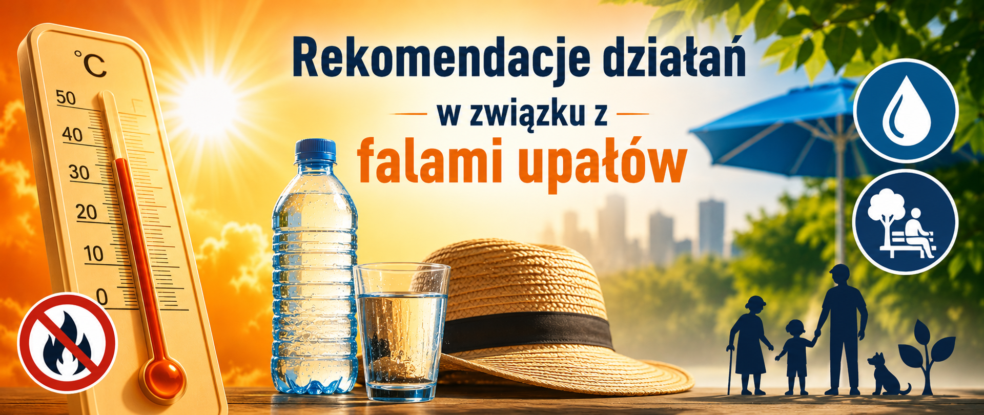 Rekomendacje działań w związku z falami upałów