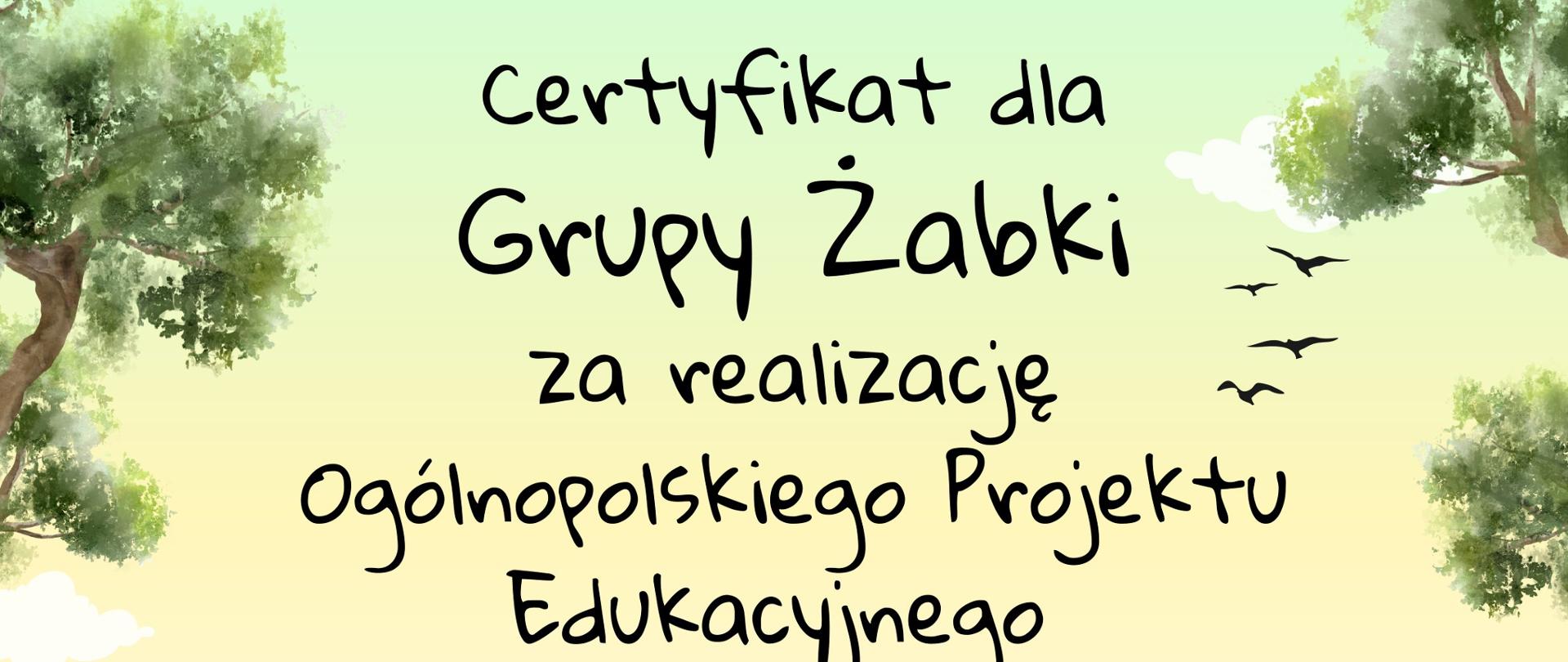 certyfikat