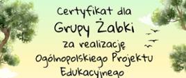 certyfikat