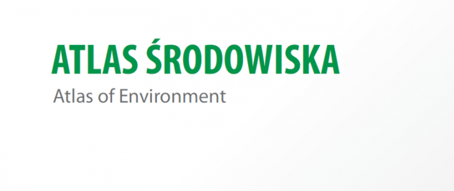 Atlas Środowiska plakat