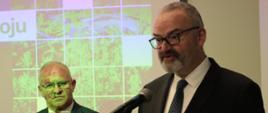 Przy głosie Ambasador Szwajcarii w Polsce Fabrice Filliez