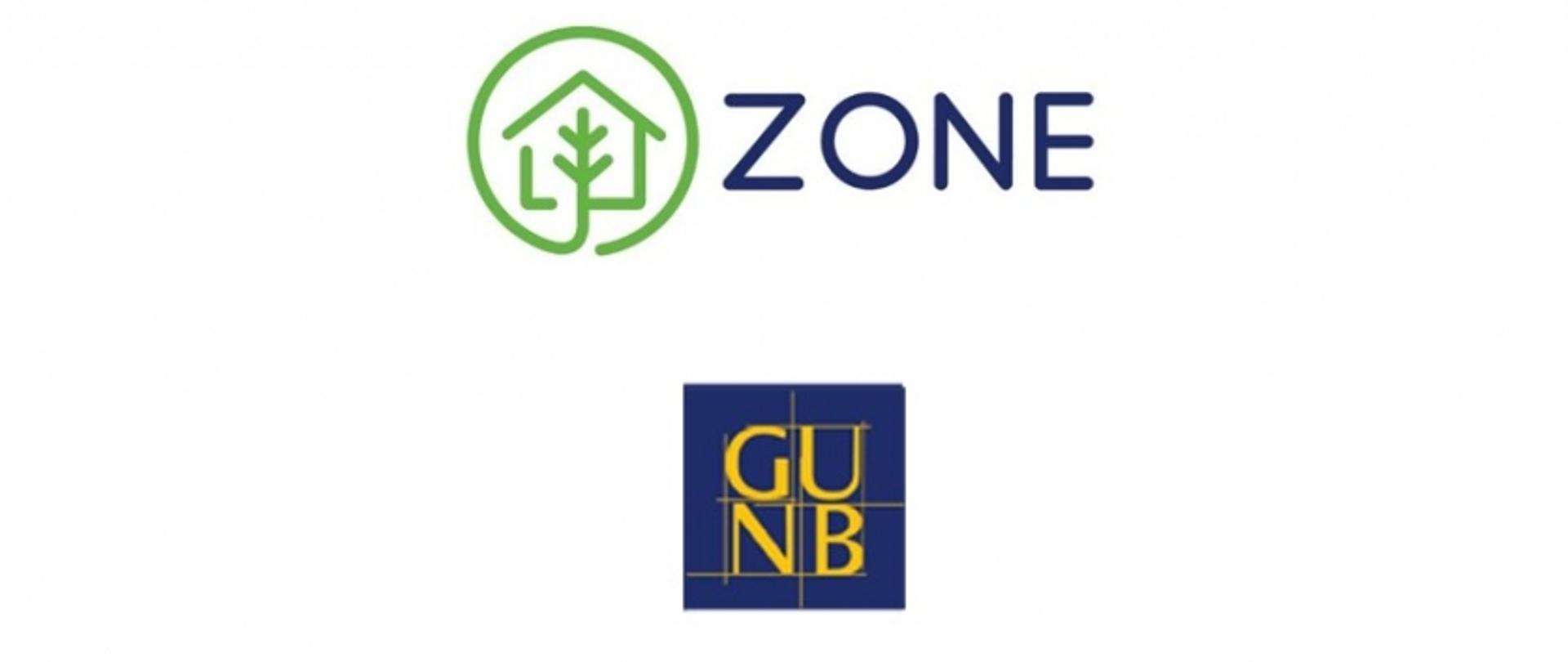 Logo aplikacji ZONE oraz Głównego Urzędu Nadzoru Budowlanego