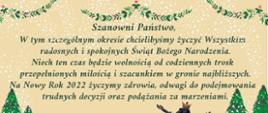życzenia z okazji Świąt Bożego Narodzenia