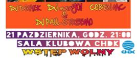 plakat dyskoteka w ChDk 