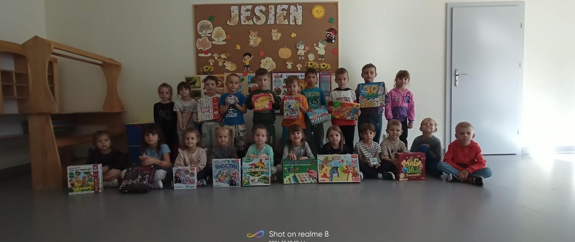 Dzień Gier Planszowych w Publicznym Przedszkolu w Strzale
