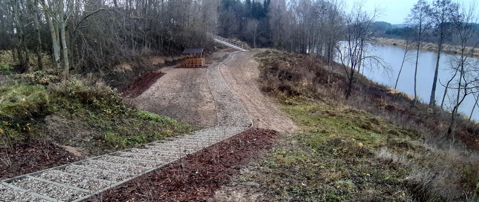 Nasadzenia nad rzeką Bug w miejscowości Wasilew Szlachecki