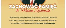 plakat wydarzenia "Zachować pamięć"