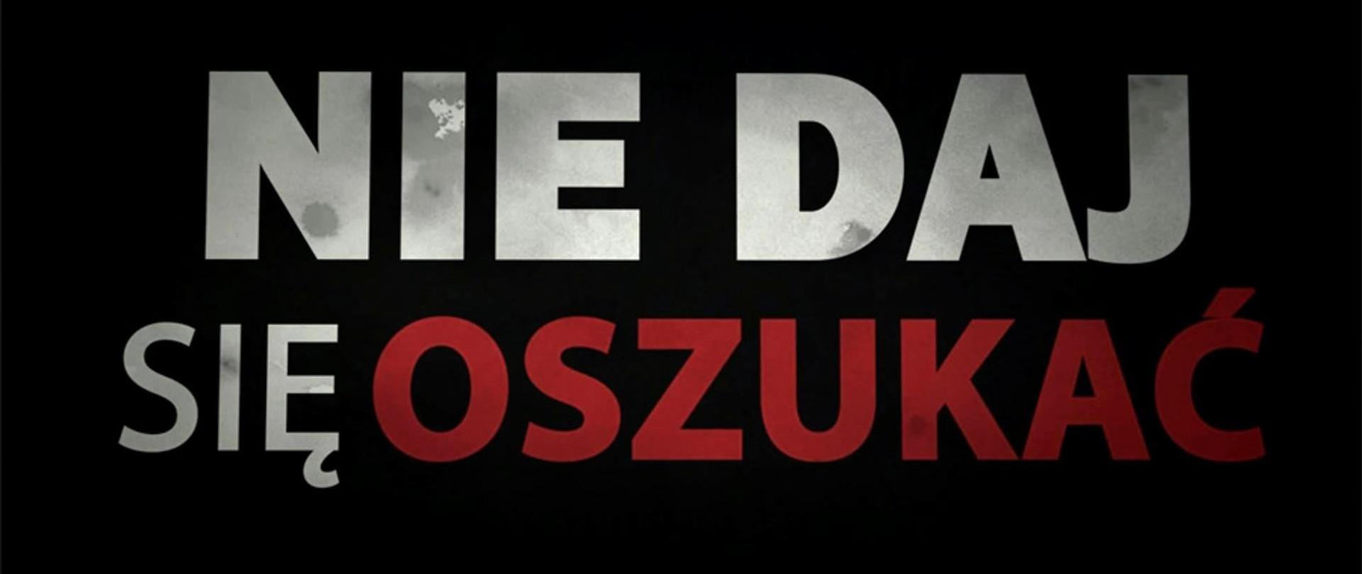 Nie daj się oszukać
