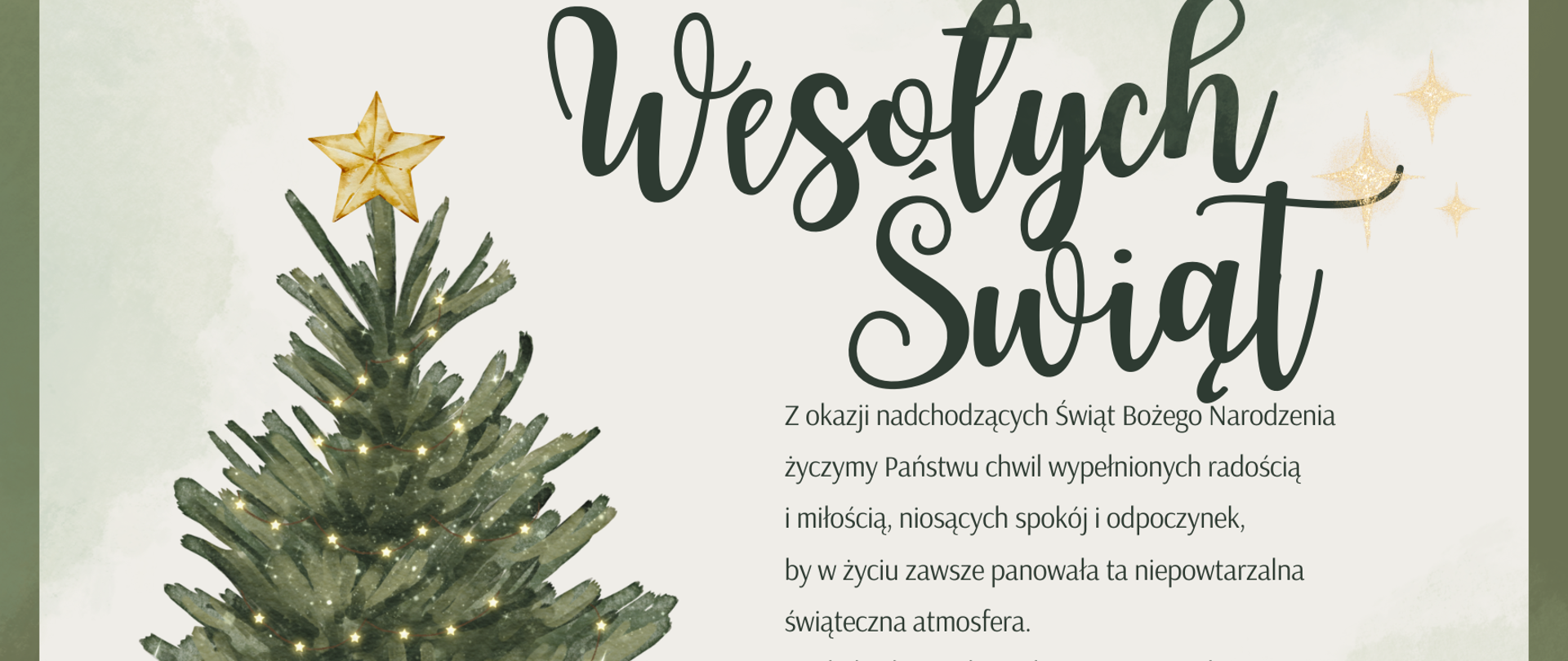 karta świąteczna z życzeniami