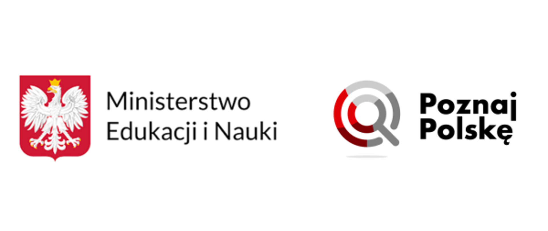 Logo Ministerstwa Edukacji i Nauki i przedsięwzięcia "Poznaj Polskę"