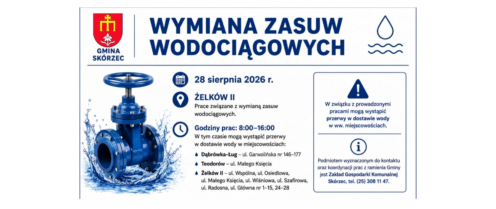 Wymiana zasuw Żelków II