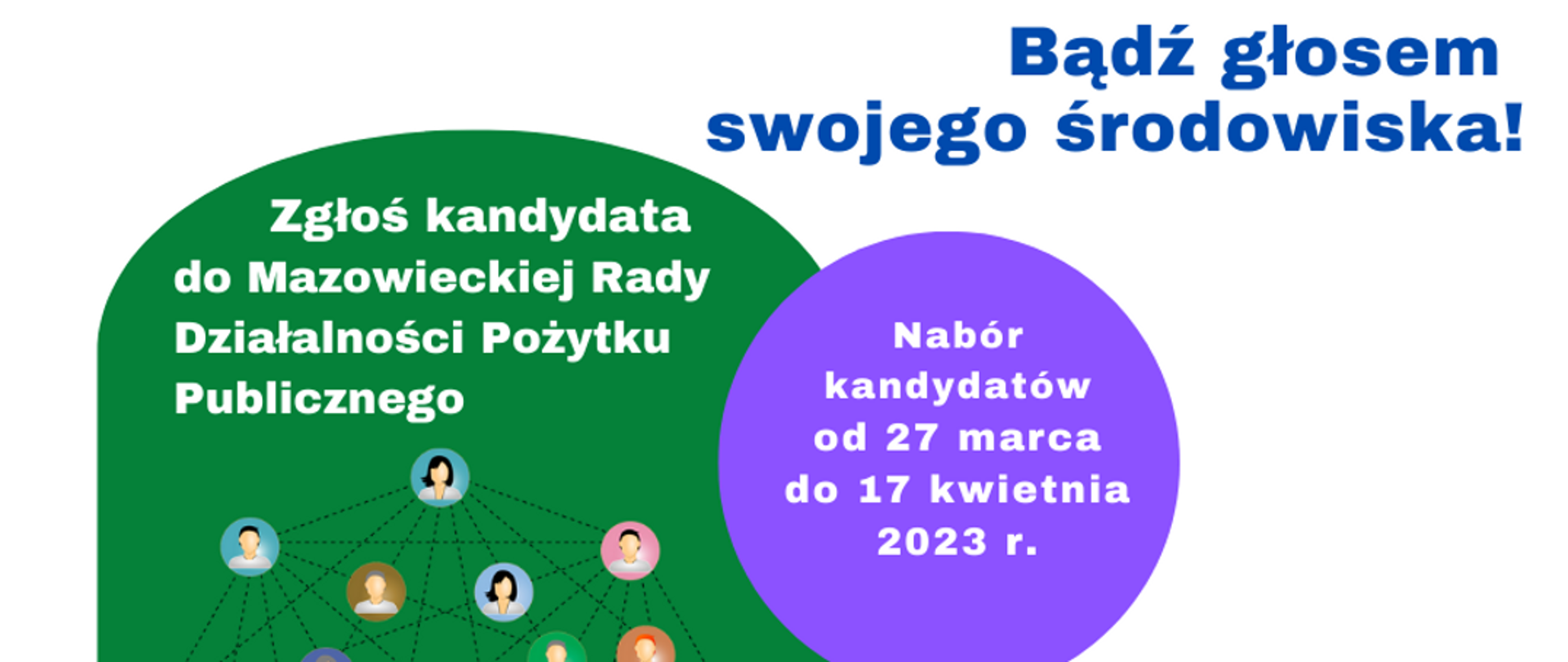 Bądź głosem swojego środowiska! Zgłoś kandydata do Mazowieckiej Rady Działalności Pozytku Publicznego. Nabór kandydatów od 27 marca do 17 kwietnia 2023 roku. Zgłoszenia na www.mrdpp.mazovia.pl.
25 Mazowsza.