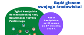Bądź głosem swojego środowiska! Zgłoś kandydata do Mazowieckiej Rady Działalności Pozytku Publicznego. Nabór kandydatów od 27 marca do 17 kwietnia 2023 roku. Zgłoszenia na www.mrdpp.mazovia.pl.
25 Mazowsza.