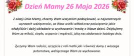 Życzenia na Dzień Mamy 2026