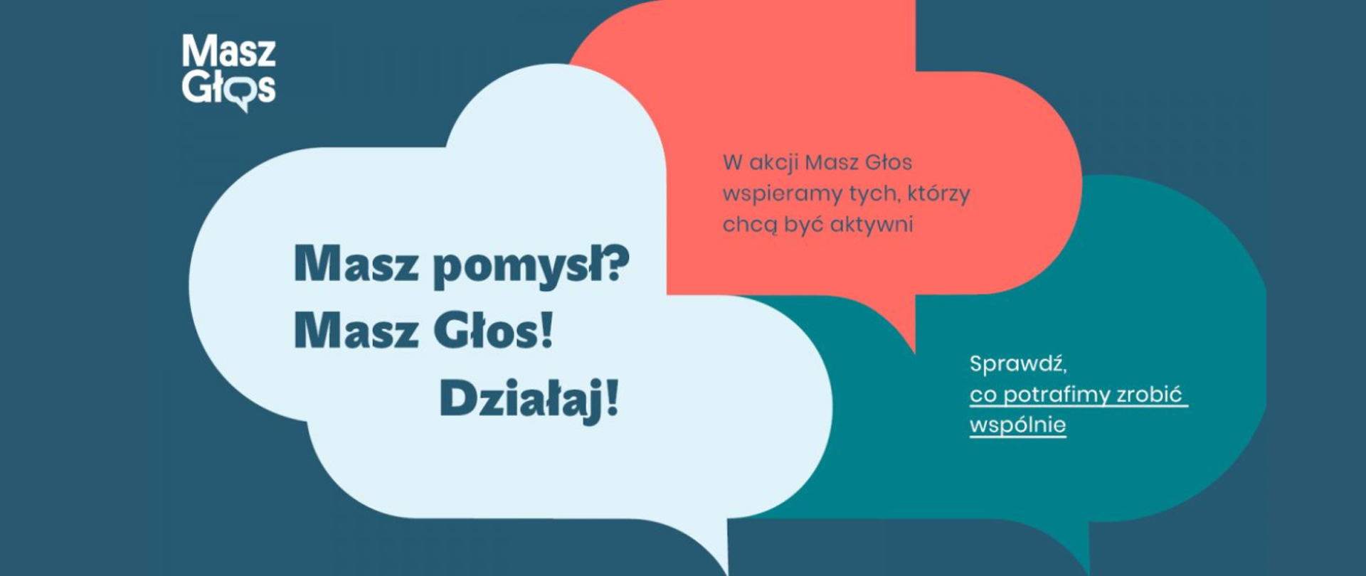 Grafika przedstawiająca "Masz głos" - dymki