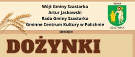 Plakat informujący o Dożynkach Gminno-Parafialnych