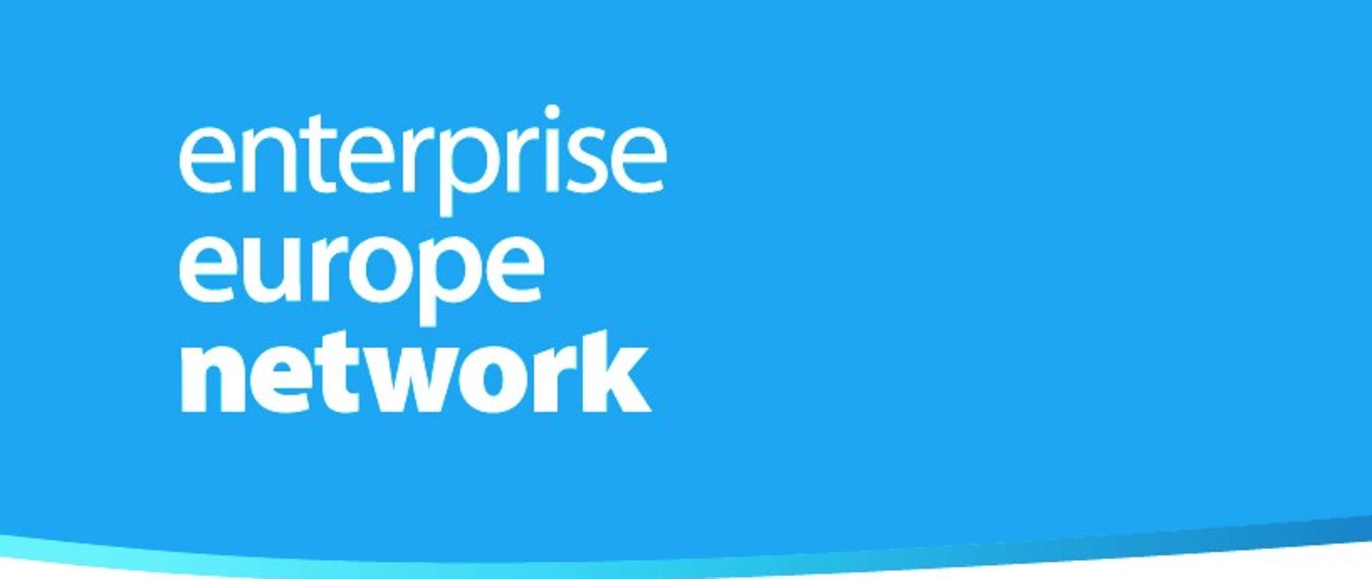 Na niebieski tle napis: Entrerprise Europe Network