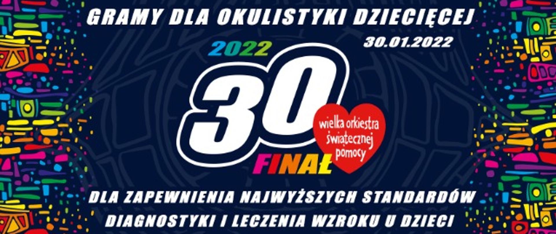 zdjęcie przedstawia plakat WOŚP, zawarta jest informacja na jaki cel zbierane są fundusze