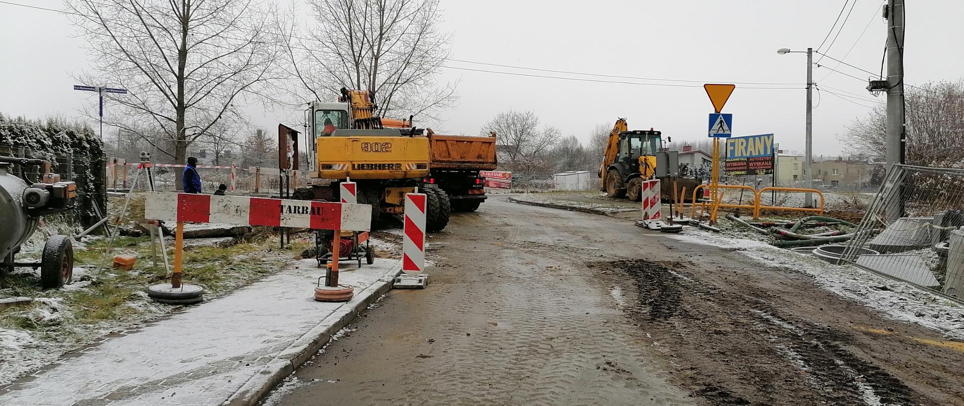 Budowa tranzytu kanalizacji grudzień 2021