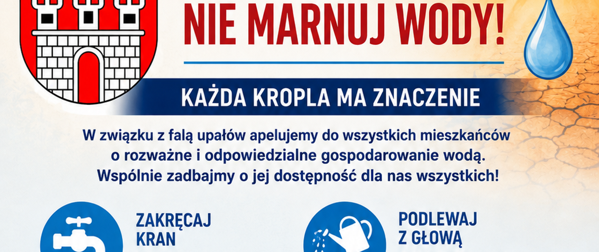 informacja oszczędzanie wody 