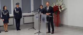 Wystąpienie wicestarosty Piotra Bożki