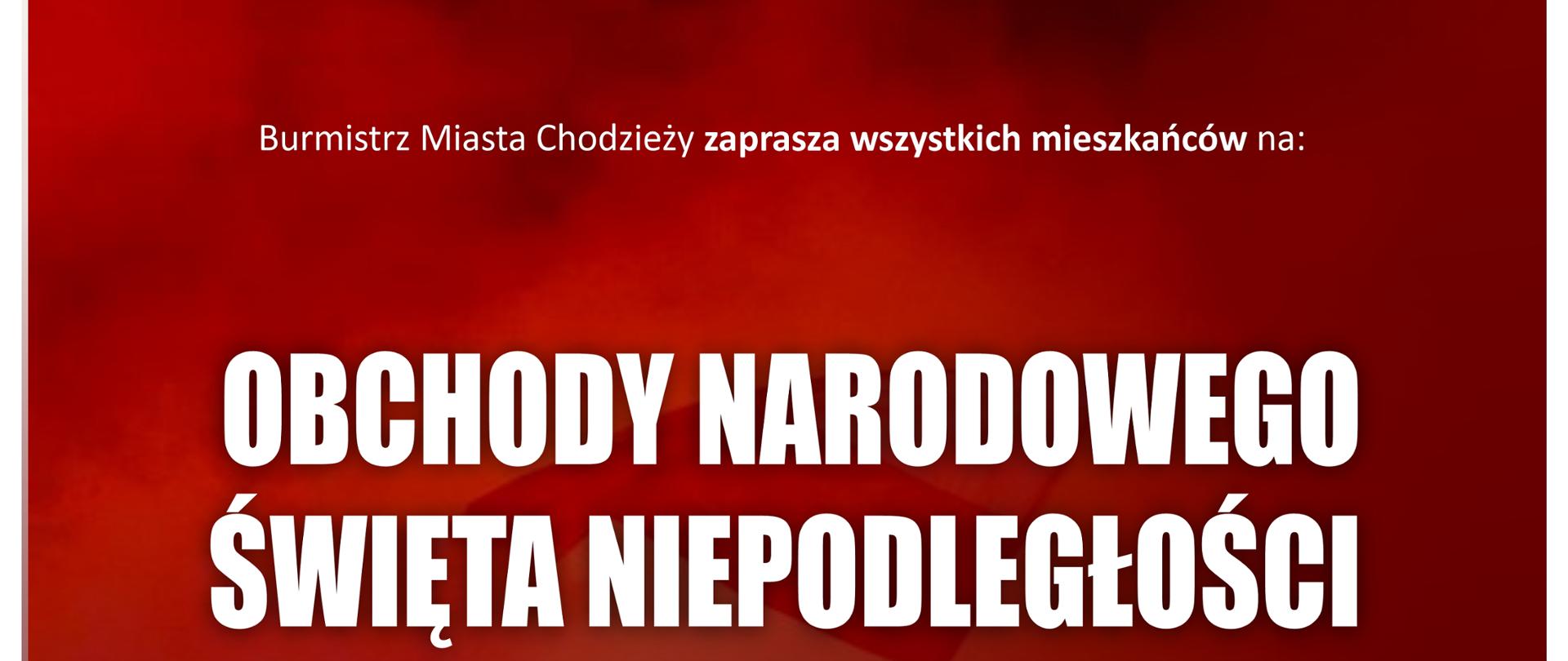 Plakat obchody Święta Niepodległości 