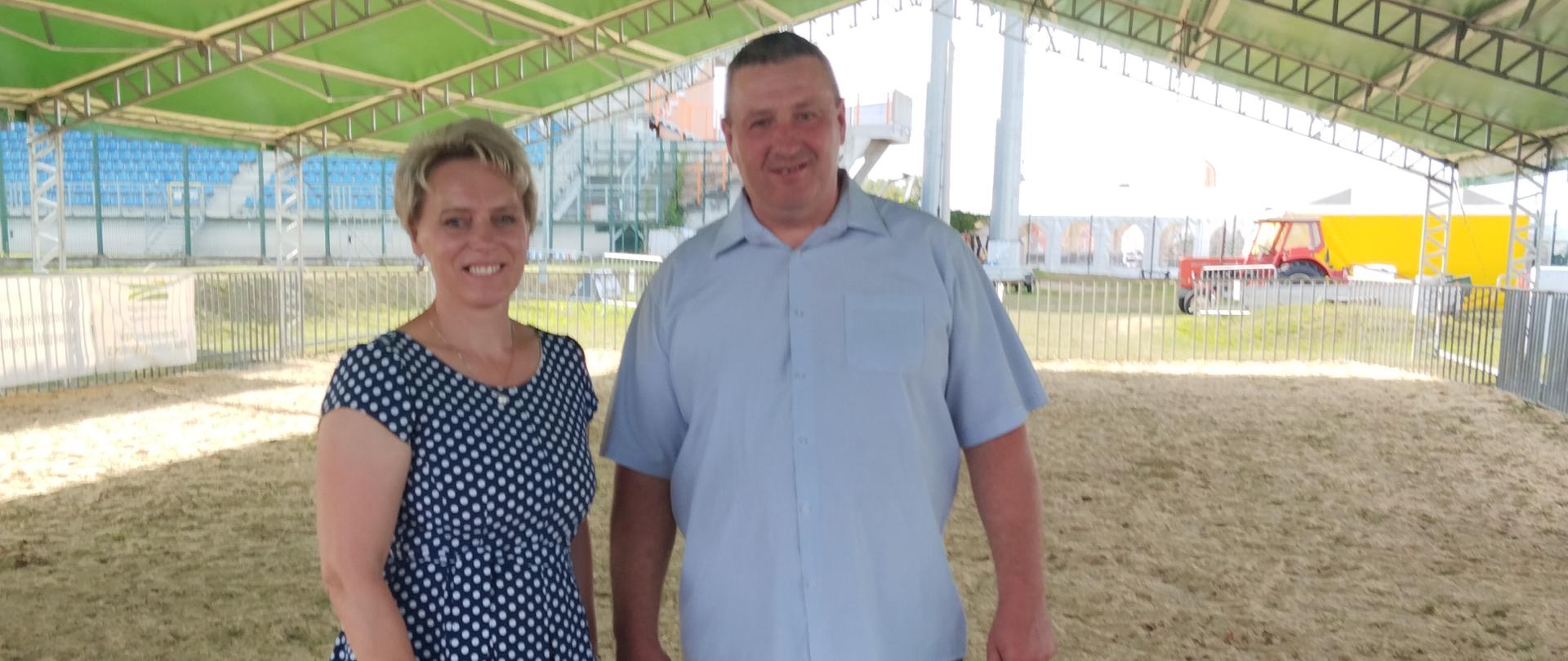 Pani Wójt z nagrodzonym Hodowcą