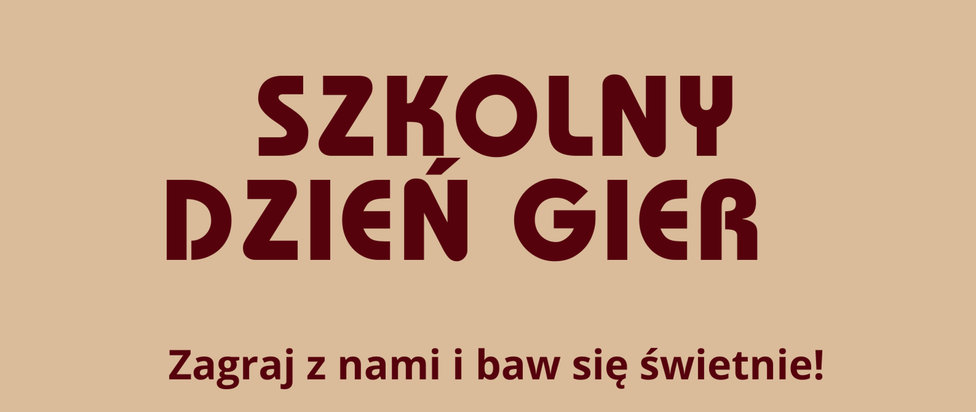 Hasło promujące wydarzenie 